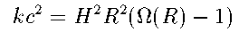 kc� = H�R�(Omega-1)