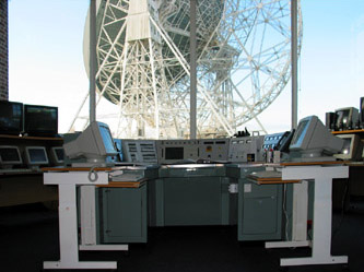 Control desk with Lovell in background