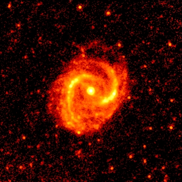 Spitzer image of galaxy M91