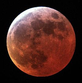 Eclipsed Moon