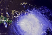 NOAA Image of Hurricane George over Puerto Rico