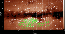 A simulated map of optical depth