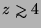 $z\mathrel{\hbox{\rlap{\hbox{\lower4pt\hbox{$\sim$}}}\hbox{$>$}}}4$