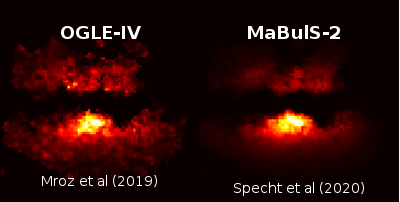 Comparing OGLE-IV and MaBμlS2 stellar microlensing rate maps
