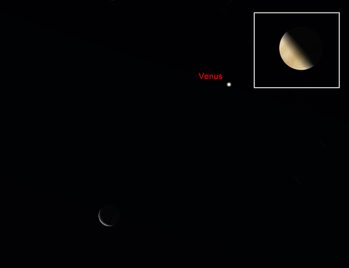 Venus and Moon