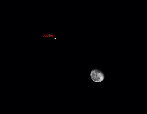 Moon and Jupiter