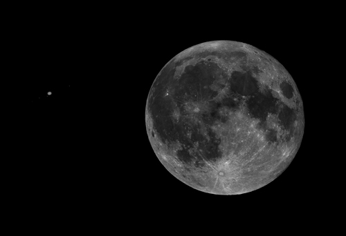 Moon and Jupiter