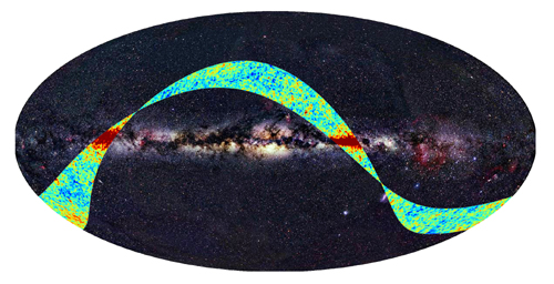 First Light CMB Image from the Planck Spacecraft VLT