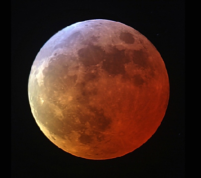 Eclipsed Moon