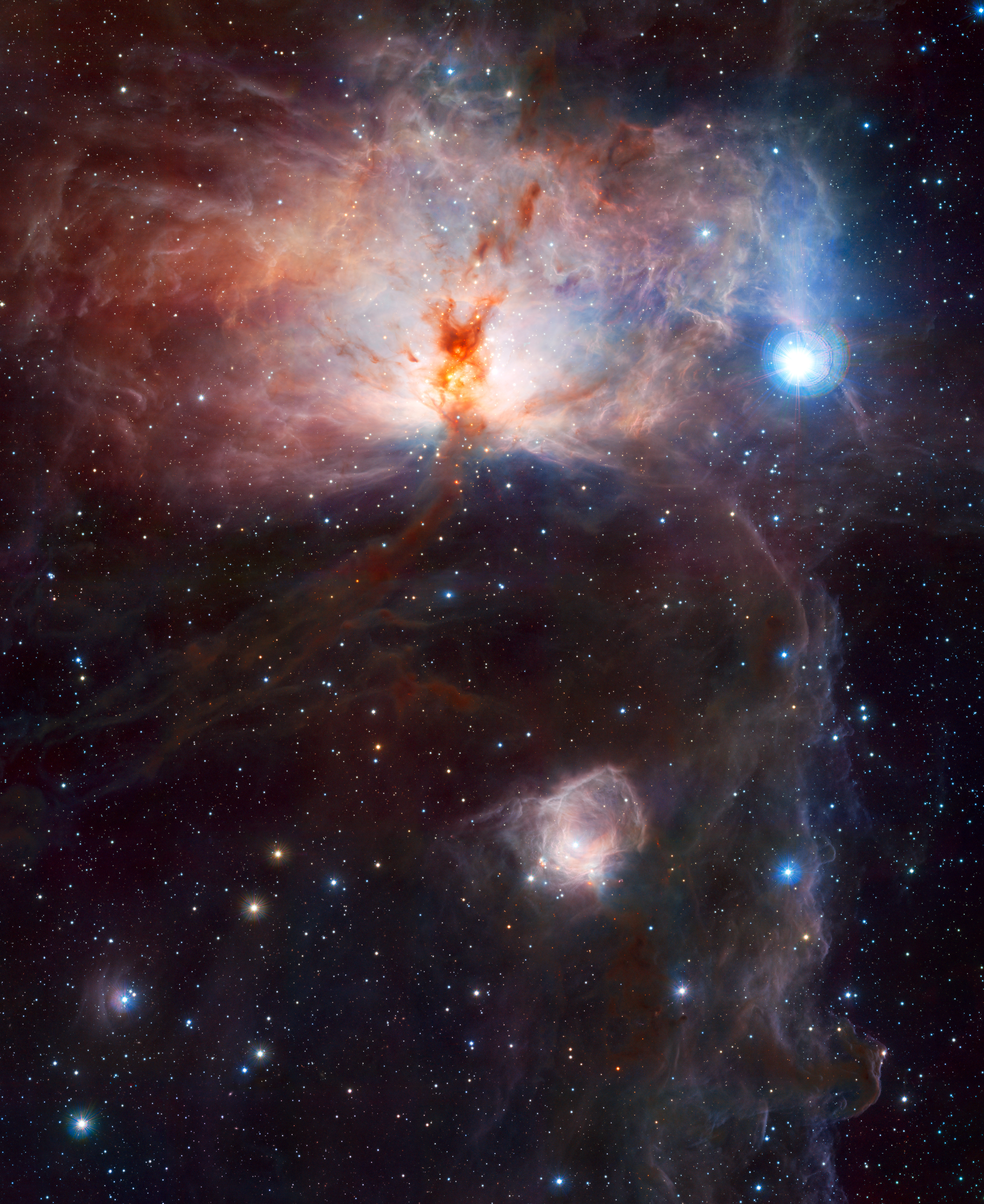 VISTA image Flame Nebula