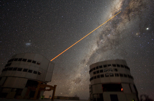 VLT observing the galactic centre VLT