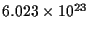 $6.023\times10^{23}$