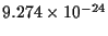 $9.274\times10^{-24}$