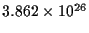 $3.862\times10^{26}$