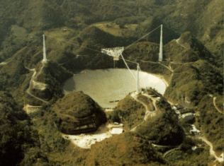 Aerial view of Arecibo