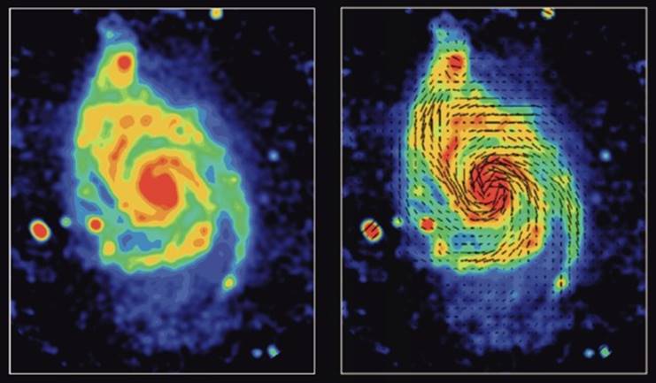 Image result for m51 radio polarisation wielebinski