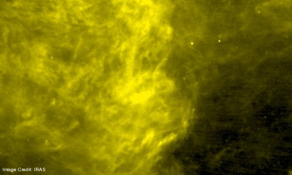 The 'duck' seen in IRAS 100 micron data CREDIT: IRAS September 2009