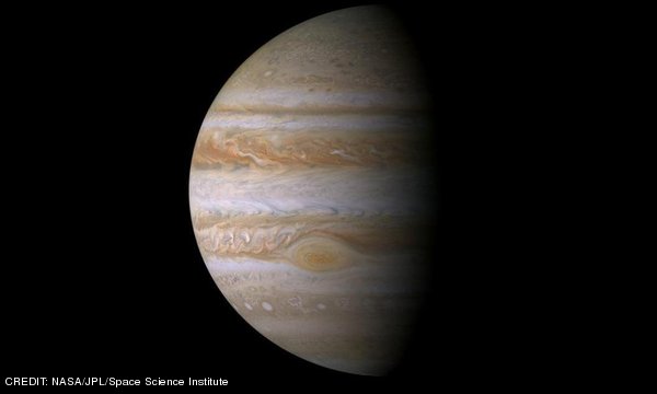 A true color mosaic of Jupiter taken by NASA's Cassini spacecraft on December 29, 2000. CREDIT: NASA/JPL/Space Science Institute September 2012 Extra