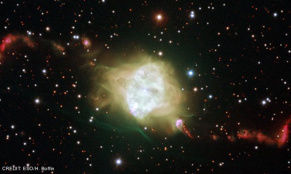 The planetary nebula Fleming 1 and its bipolar outflows, as seen by the Very Large Telescope. CREDIT: ESO/H. Boffin December 2012 Extra
