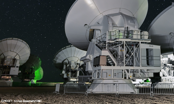 ALMA at night CREDIT: Enrico Sacchetti/ESO June 2016 Extra