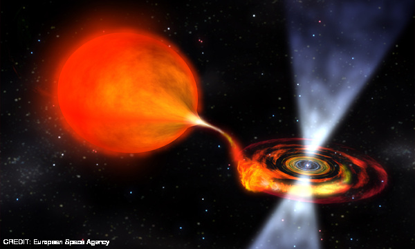 A binary millisecond pulsar. CREDIT: European Space Agency July 2016