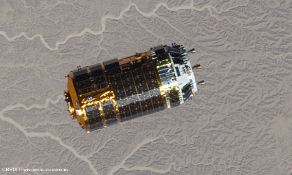 The Japanese Kounotori Transport System approaches the International Space Station. CREDIT: wikimedia commons February 2017
