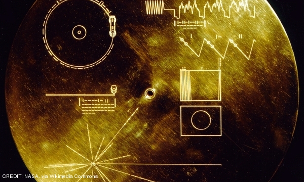 The Voyager Golden Record! CREDIT: NASA, via Wikimedia Commons September 2017