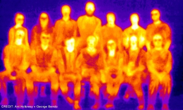 The new Jodcast team - beyond the visible spectrum! CREDIT: Ant Holloway + George Bendo EWASS/NAM 2018