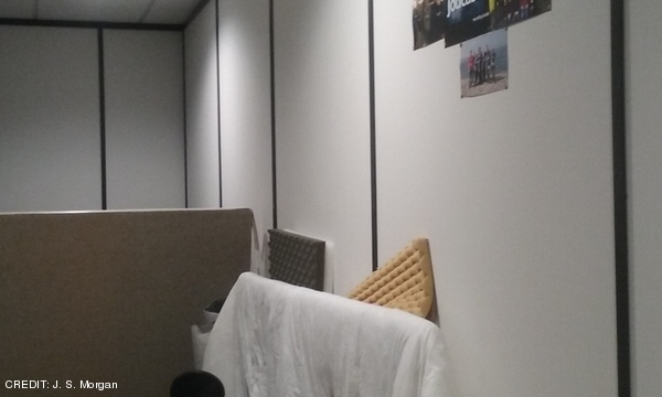 The Jodcast cubby hole - lots of postcards, but not enough staff! CREDIT: J. S. Morgan July 2018