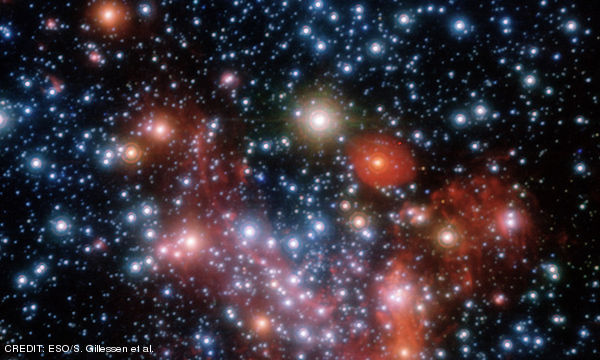 The central parts of our Galaxy, the Milky Way, as observed in the near-infrared with the NACO instrument on ESO's Very Large Telescope. By following the motions of the most central stars over more than 16 years, astronomers were able to determine the mass of the supermassive black hole that lurks there. CREDIT: ESO/S. Gillessen et al. October 2020
