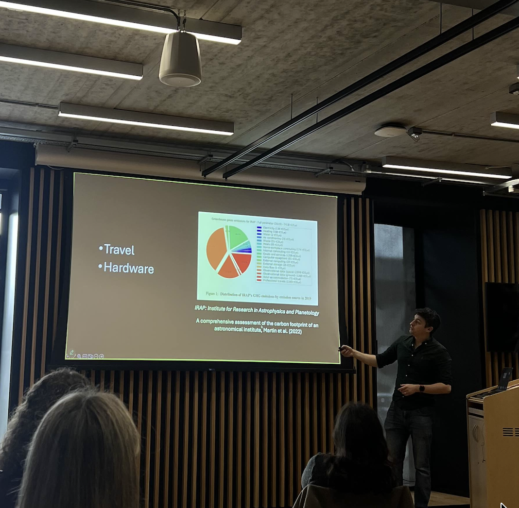 Simon Clark presenting at Equitea