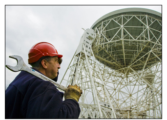 Jodrell Bank engineer Phil Clarke sizes up the task