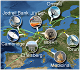 IYA e-VLBI map