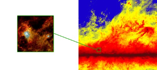 Planck and Herschel images