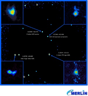 New deep image composed
of the Hubble Deep Field from e-MERLIN and EVLA observations