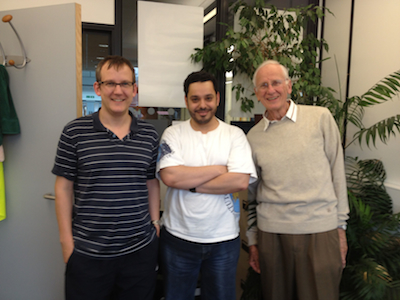 Dr. Yaser Hafez (centre) visiting Manchester in September 2012 with Dr Clive Dickinson (left) and Prof Rod Davies (right). Regular visits are made between KACST and the University of Manchester.