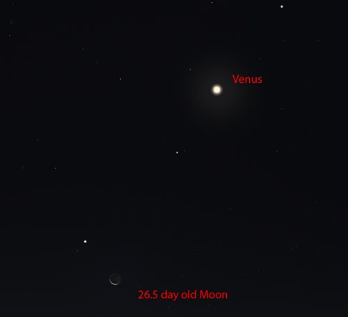The Moon and Venus Venus